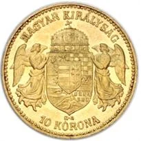 Romania Gold 20 Lei (1868-1944) reverse, 1868–1944