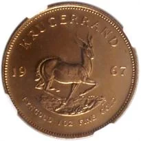South Africa Krugerrand 1/2 Ounce reverse, 