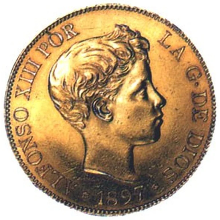 Spain Gold 100 Peseta (1876-1892)