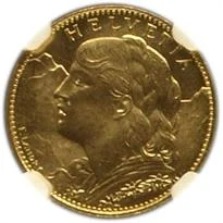 Switzerland Gold 10 Franc (1911-1922)