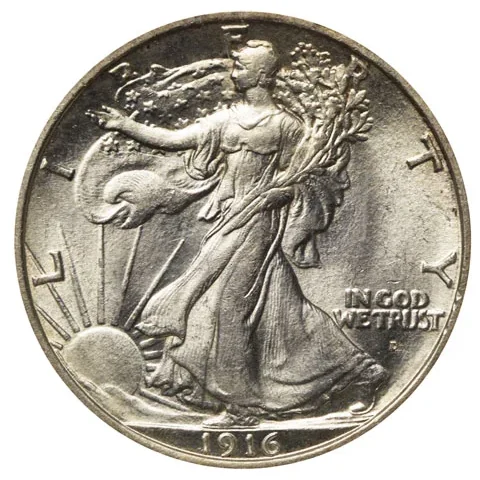Walking Liberty half