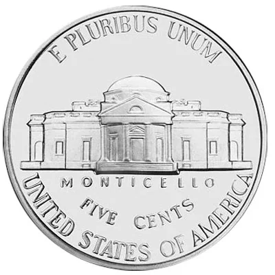 Jefferson war nickel reverse, 1942–1945