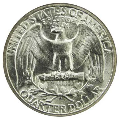 Washington quarter (clad) reverse, 1965–date